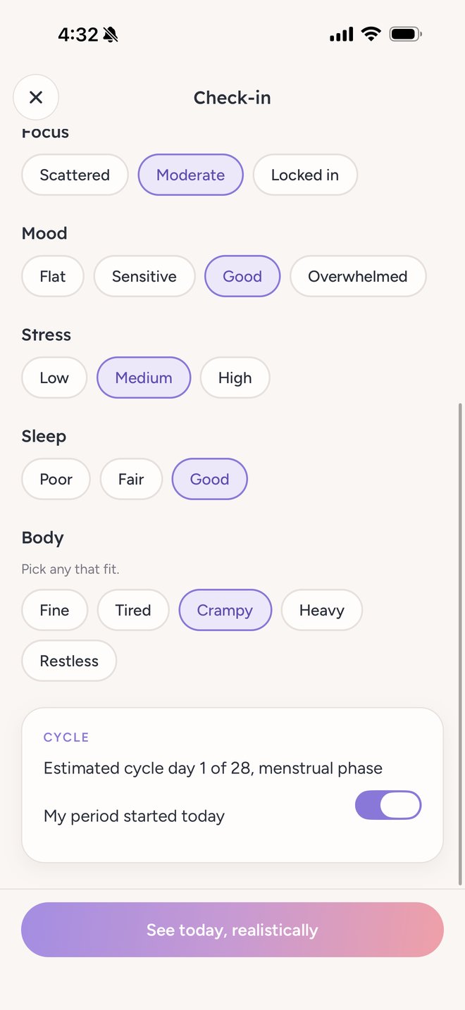 ReSync check-in screen